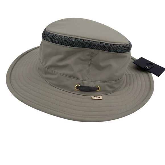 NWT Tilley LTM6 Airflo Broad Brim Hat size medium7 1/4 color rock face (gray)